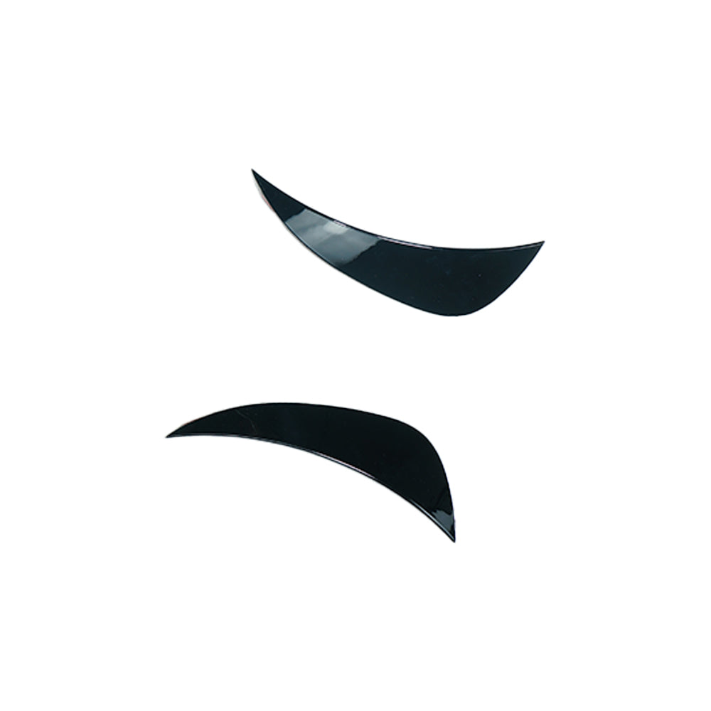 CT Carbon gloss black front bumper corners for Mercedes C43 and C-Class W205 2014-2018 pre-facelift accessories.