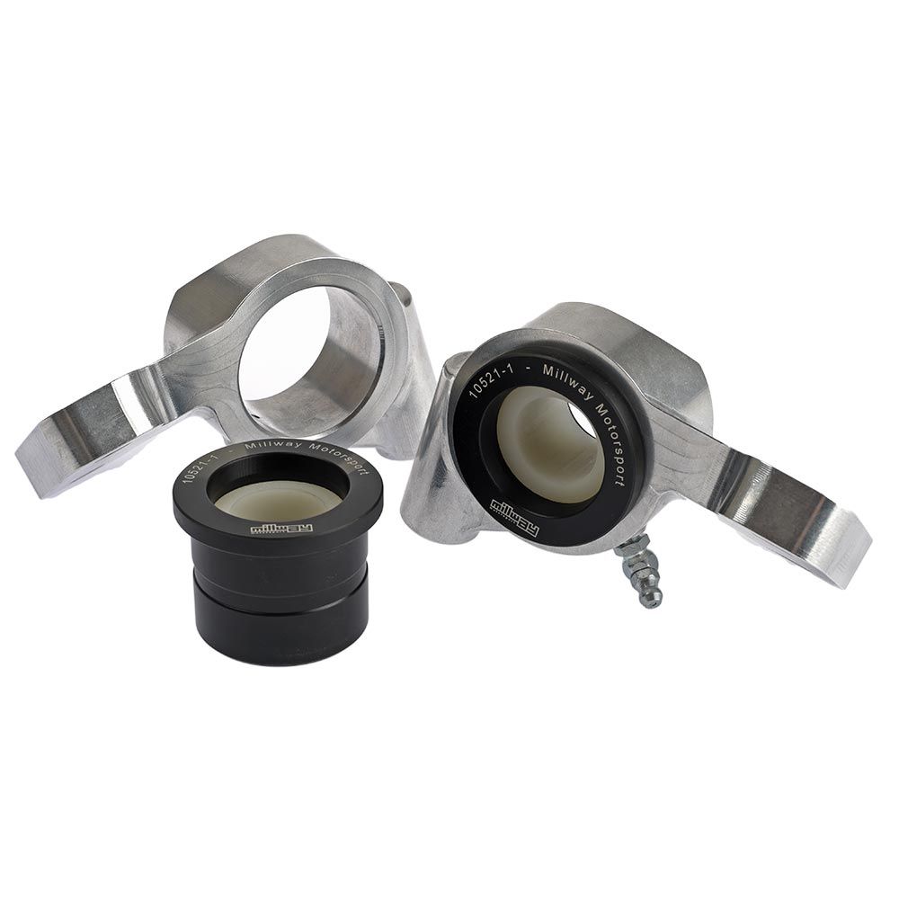 Millway Motorsport 90520 genuine product photo for Millway Motorsport BMW E46 M3 Billet Offset Front Control Arm Bush Brackets | 90520