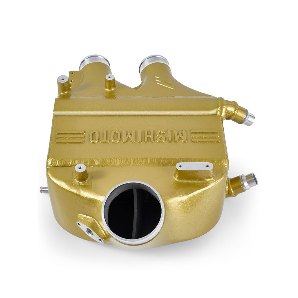 MISHIMOTO performance air-to-water intercooler for BMW F80 M3 M4, color-matched, engine part for 2015-2020 models.