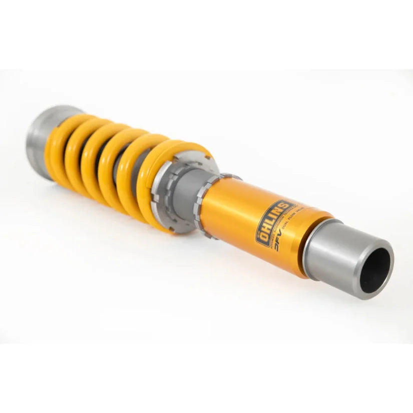 Ohlins Road & Track coilovers for Audi A4 S4 RS4 B9 and Fiat 124 Spider, with front springs and 1-way damping system.