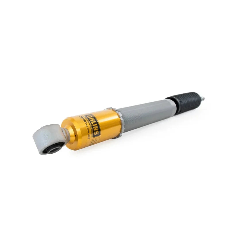 Ohlins Road & Track Coilovers DFV 1-way for BMW M3 E46 2001-2006, TUV approved, showing coilover suspension components.
