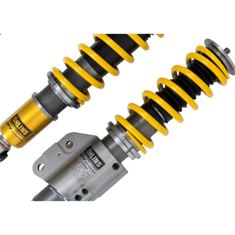 Ohlins Road & Track Coilovers DFV 1-way for Subaru BRZ ZN8 ZC8 2021+ showing adjustable suspension components