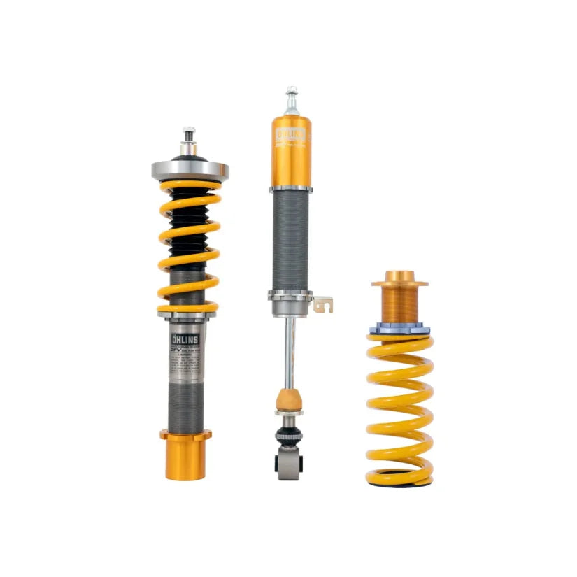 Ohlins Road & Track Coilovers DFV 1-way for Toyota Supra J29 2019+ showing the coilover suspension components.
