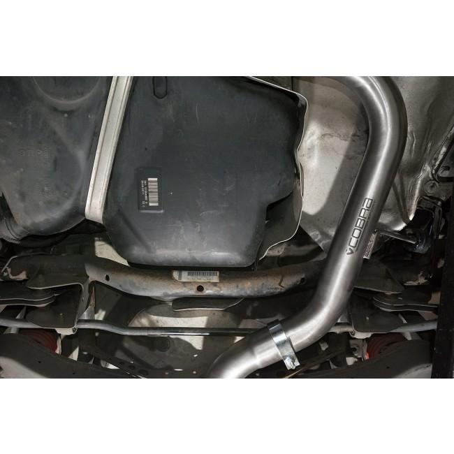 Cobra Sport VW Golf GTD Mk6 2.0 TDI cat back performance exhaust with dual tailpipes, GTI style, fitted on a 2009-2013 model.